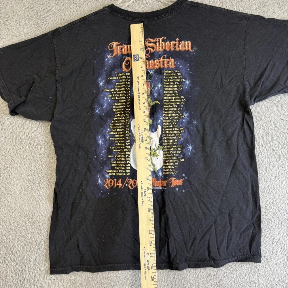 Trans-Siberian Orchestra Shirt Mens XL Black 2014 2015 Winter Tour‎ Tee Alstyle
